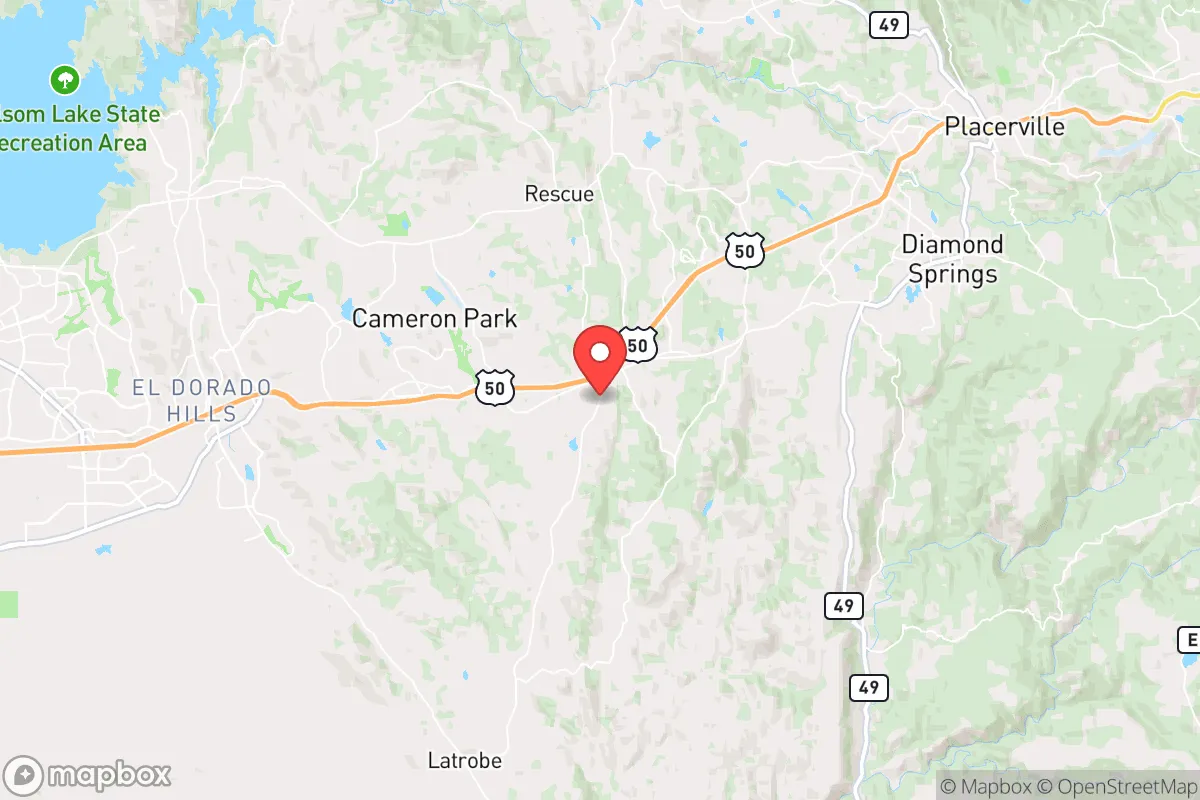 Map centered at 38.6563, -120.9373