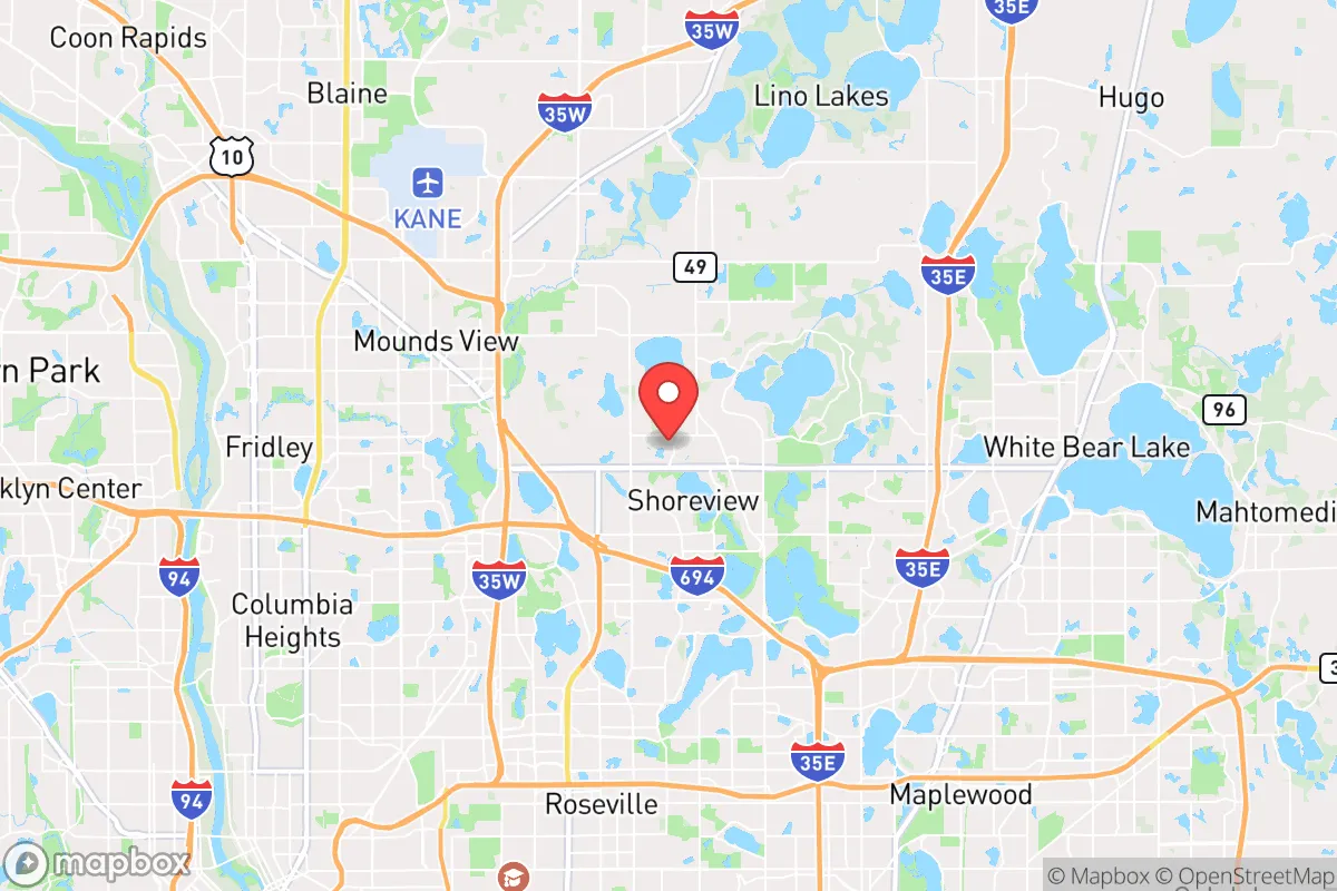 Map centered at 45.0842, -93.1358