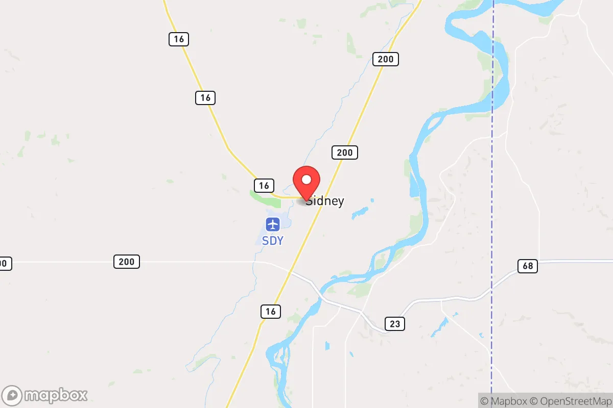Map centered at 47.7152, -104.1680