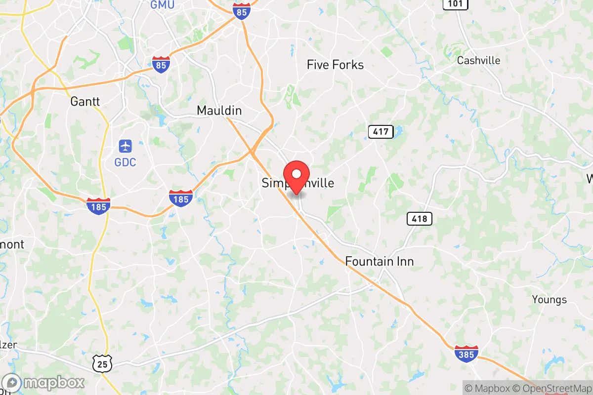 Map centered at 34.7290, -82.2563