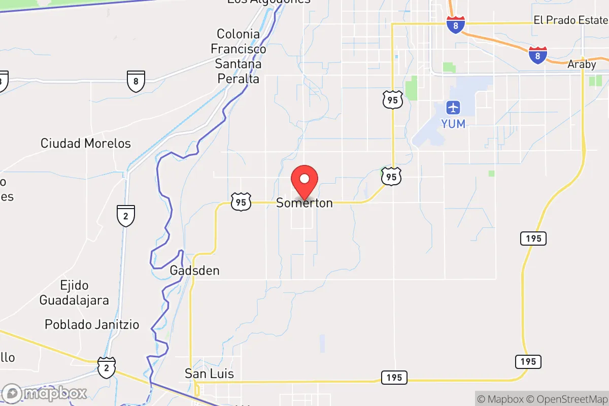 Map centered at 32.6007, -114.6994