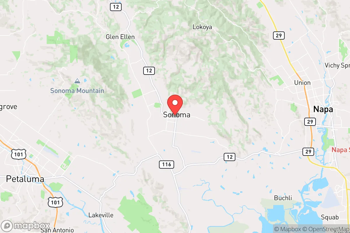 Map centered at 38.2903, -122.4598