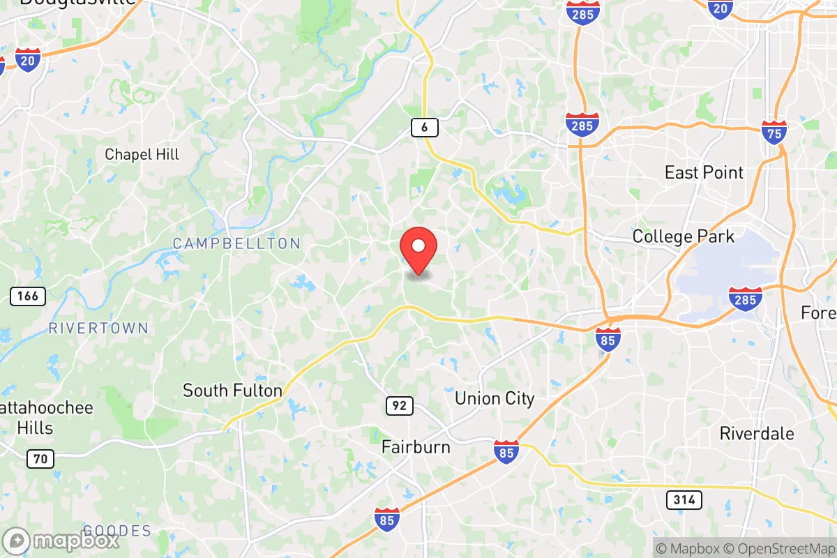 Map centered at 33.6359, -84.5797
