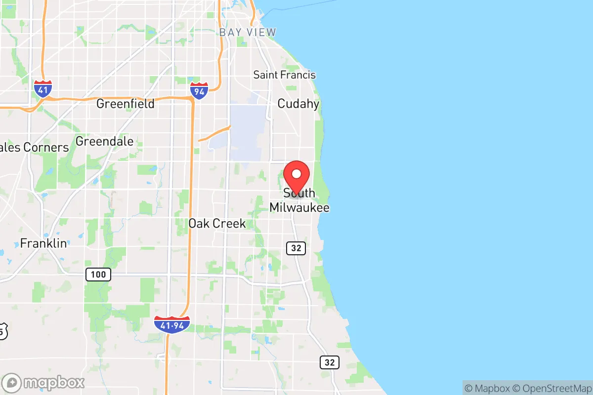 Map centered at 42.9119, -87.8625