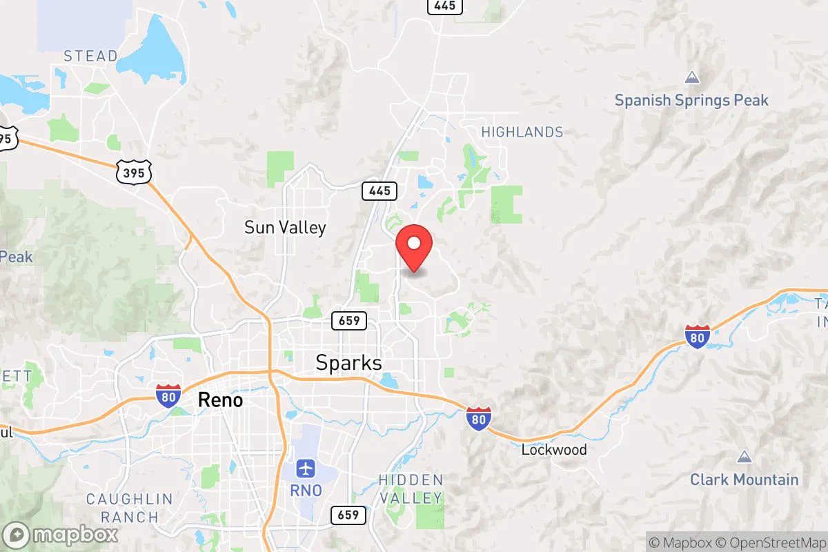 Map centered at 39.5737, -119.7162