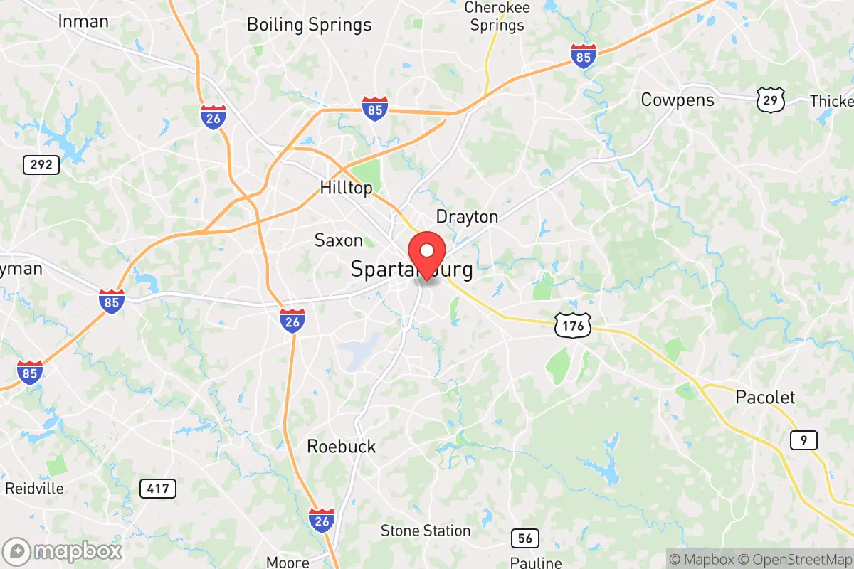 Map centered at 34.9437, -81.9248