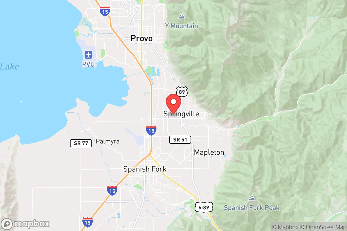 Map centered at 40.1636, -111.6206