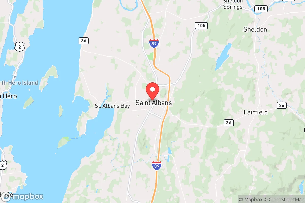 Map centered at 44.8119, -73.0849