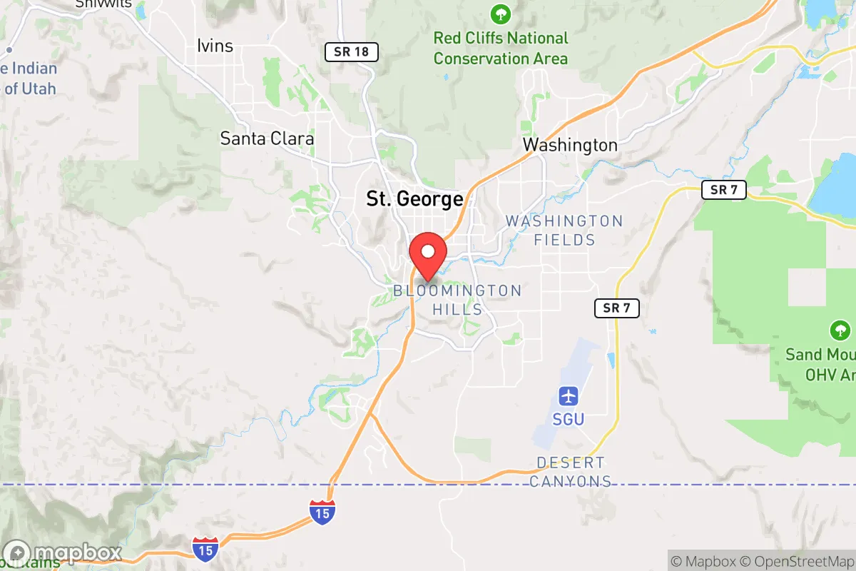 Map centered at 37.0766, -113.5768