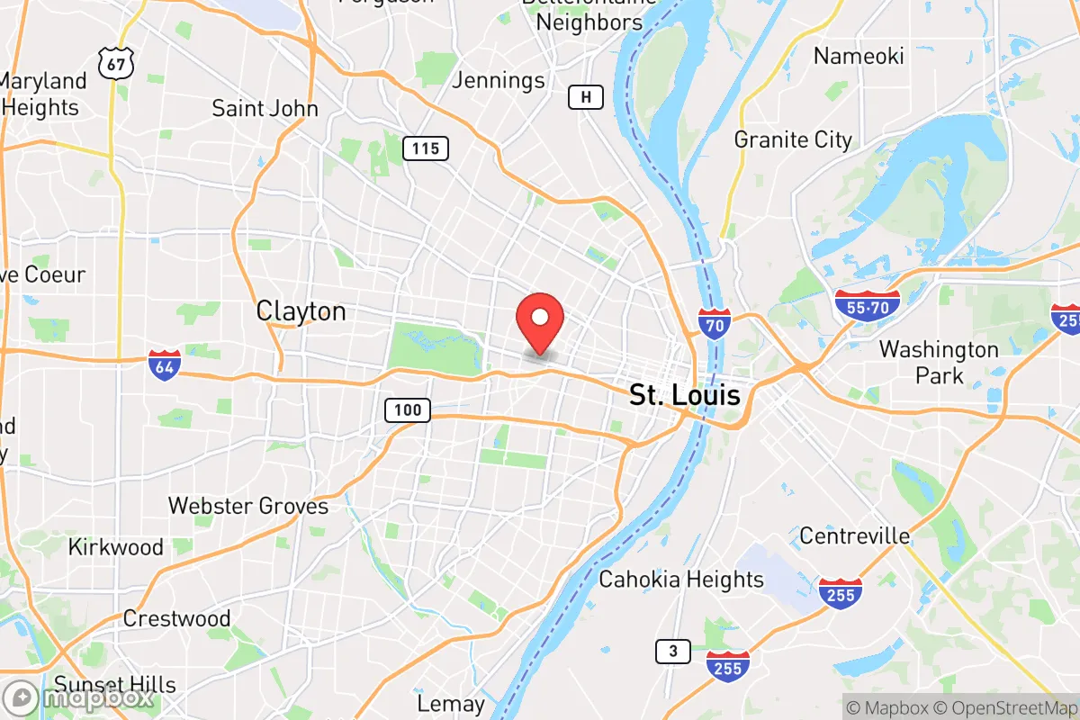 Map centered at 38.6358, -90.2451