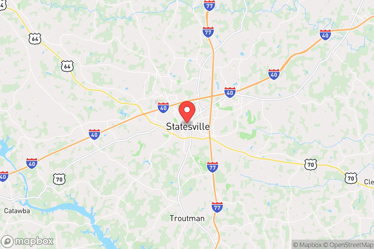Map centered at 35.7836, -80.8701