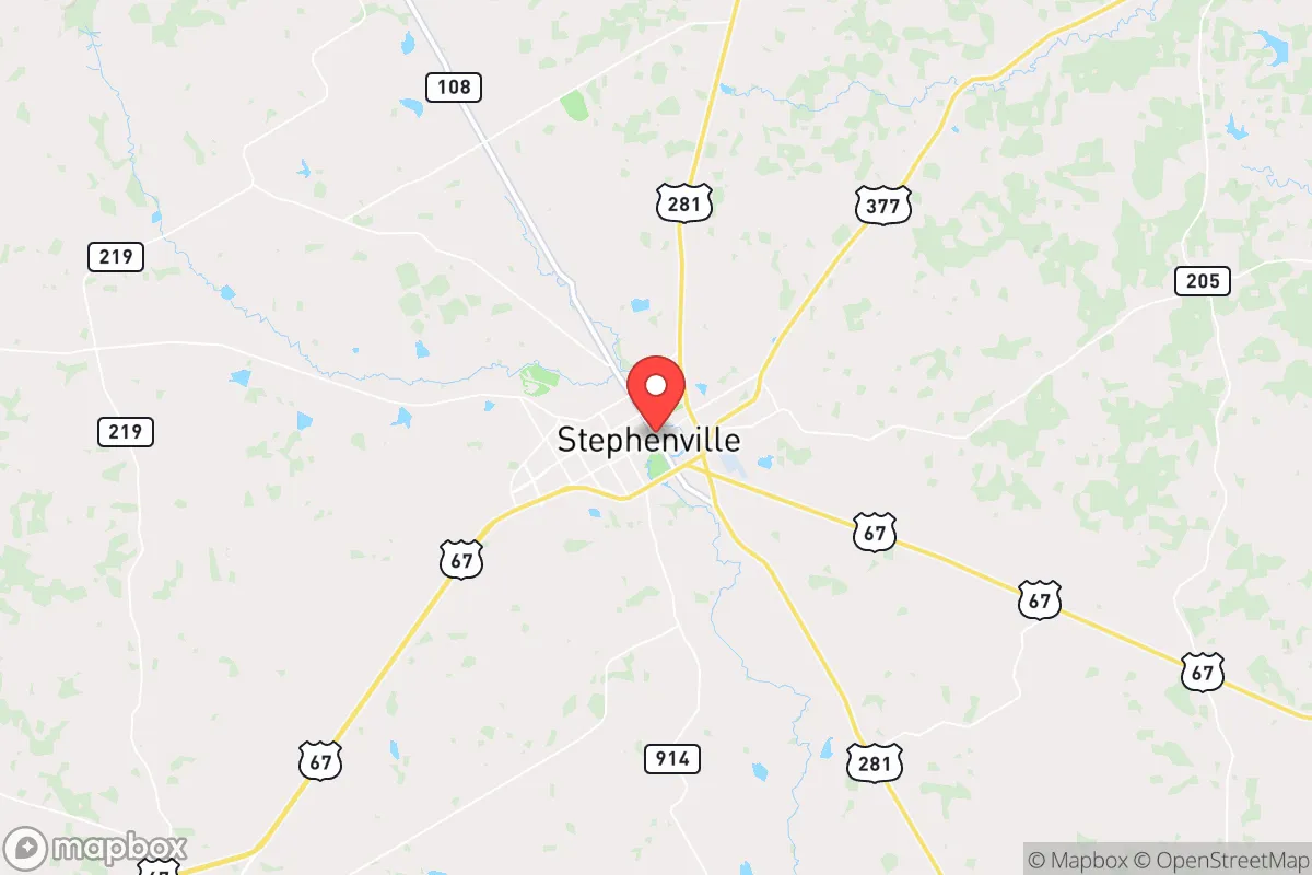 Map centered at 32.2154, -98.2202