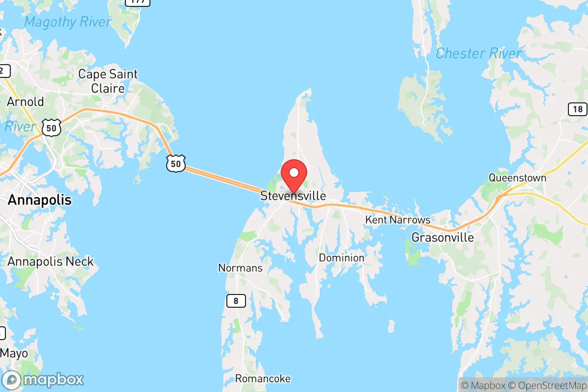 Map centered at 38.9807, -76.3144