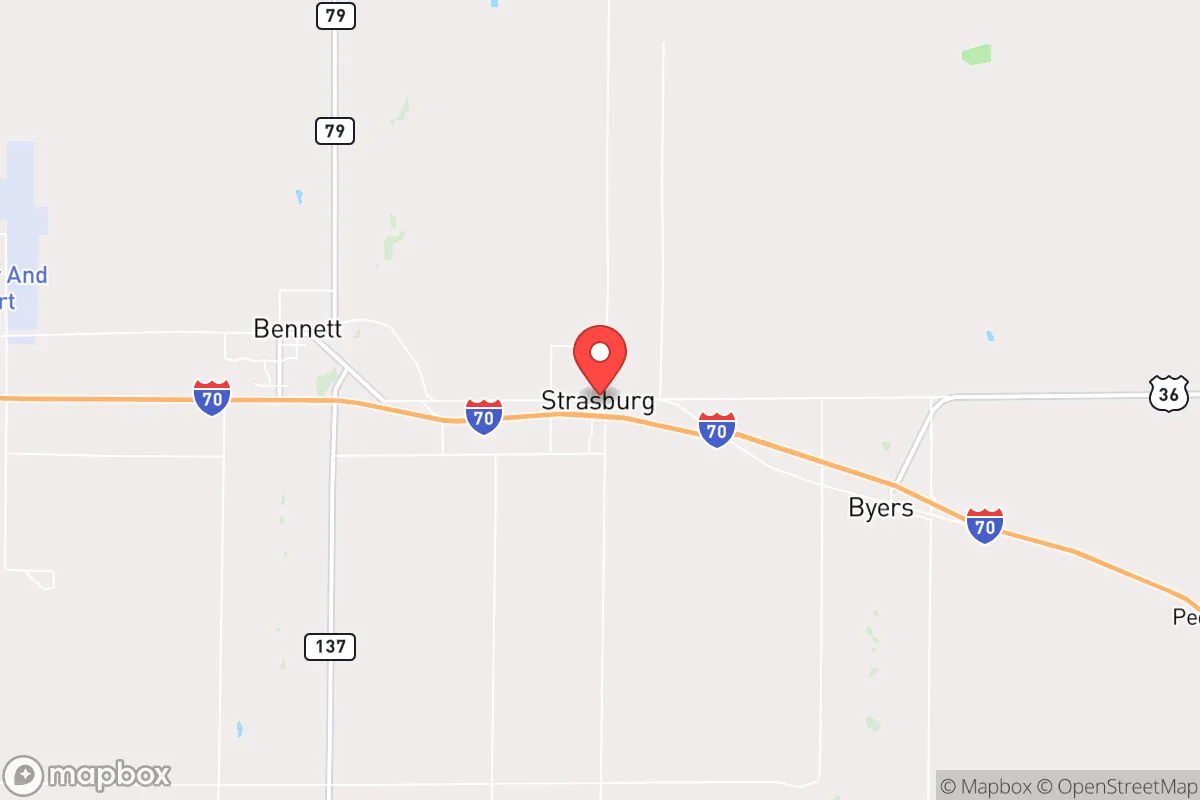 Map centered at 39.7383, -104.3233