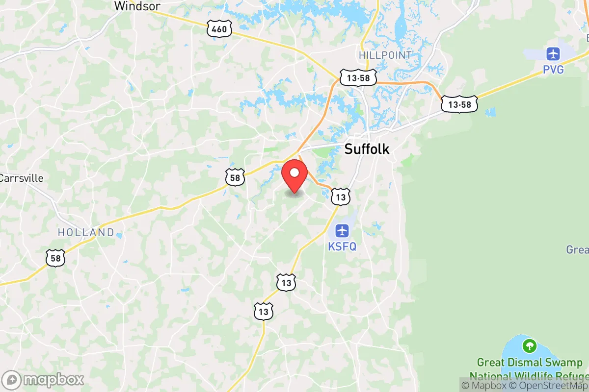 Map centered at 36.7018, -76.6342