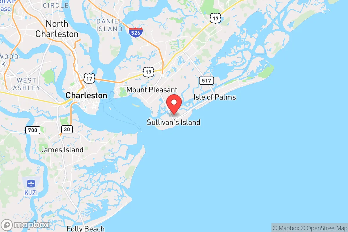 Map centered at 32.7679, -79.8361