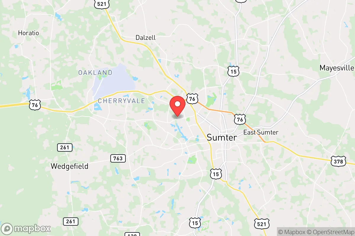 Map centered at 33.9392, -80.3929