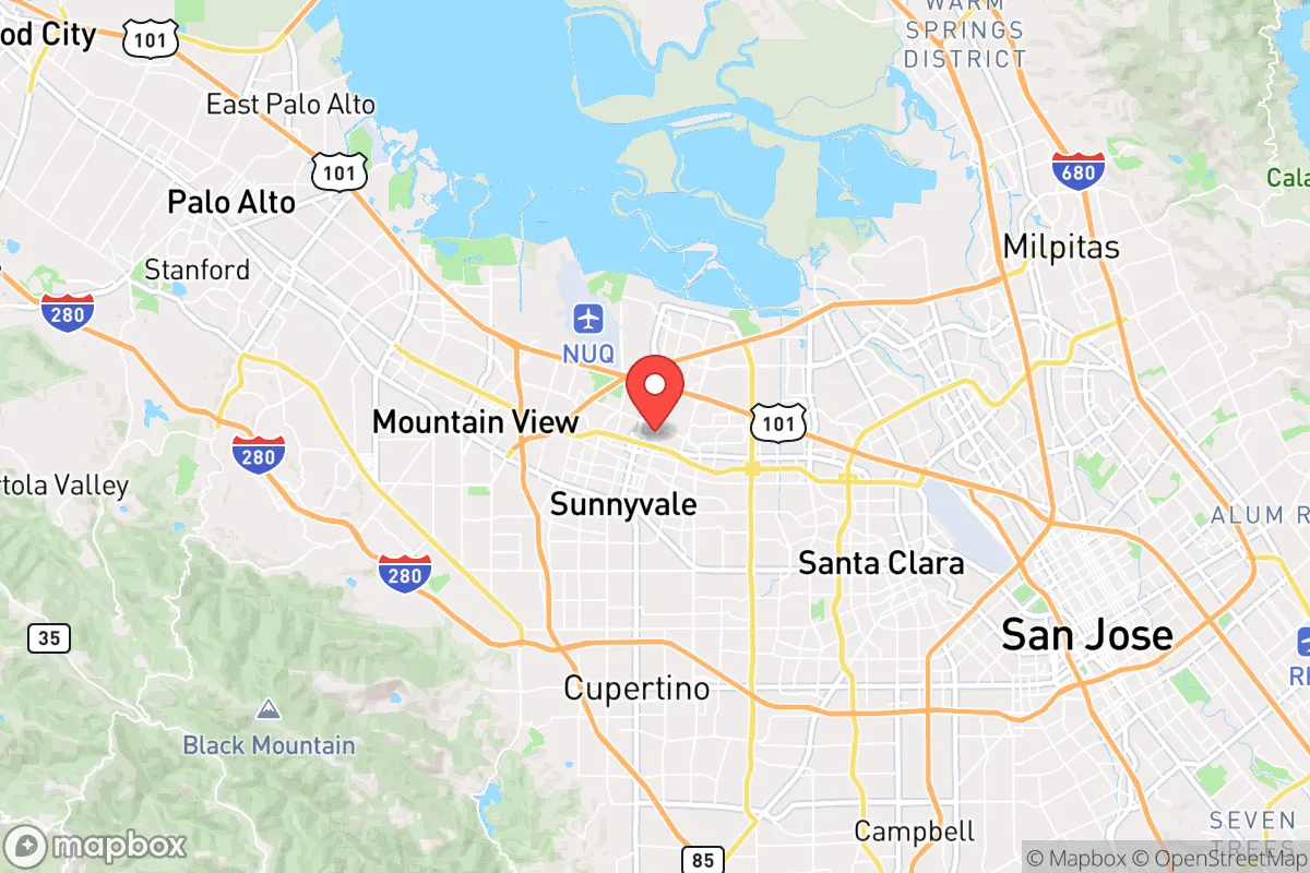Map centered at 37.3857, -122.0264