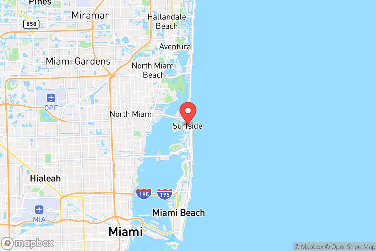 Map centered at 25.8788, -80.1250
