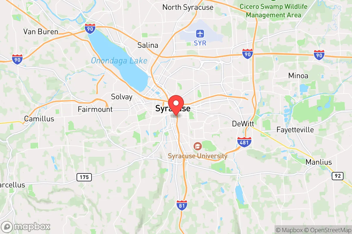 Map centered at 43.0407, -76.1437