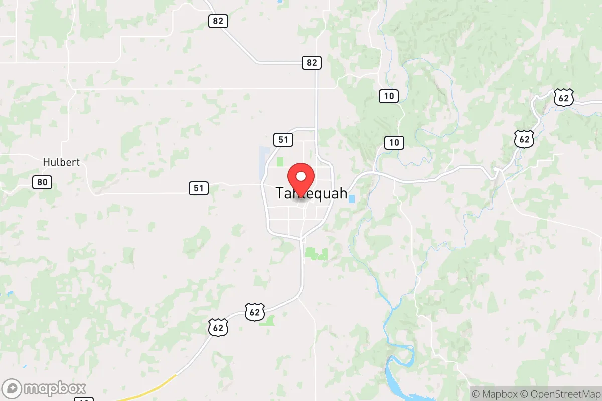 Map centered at 35.9114, -94.9771