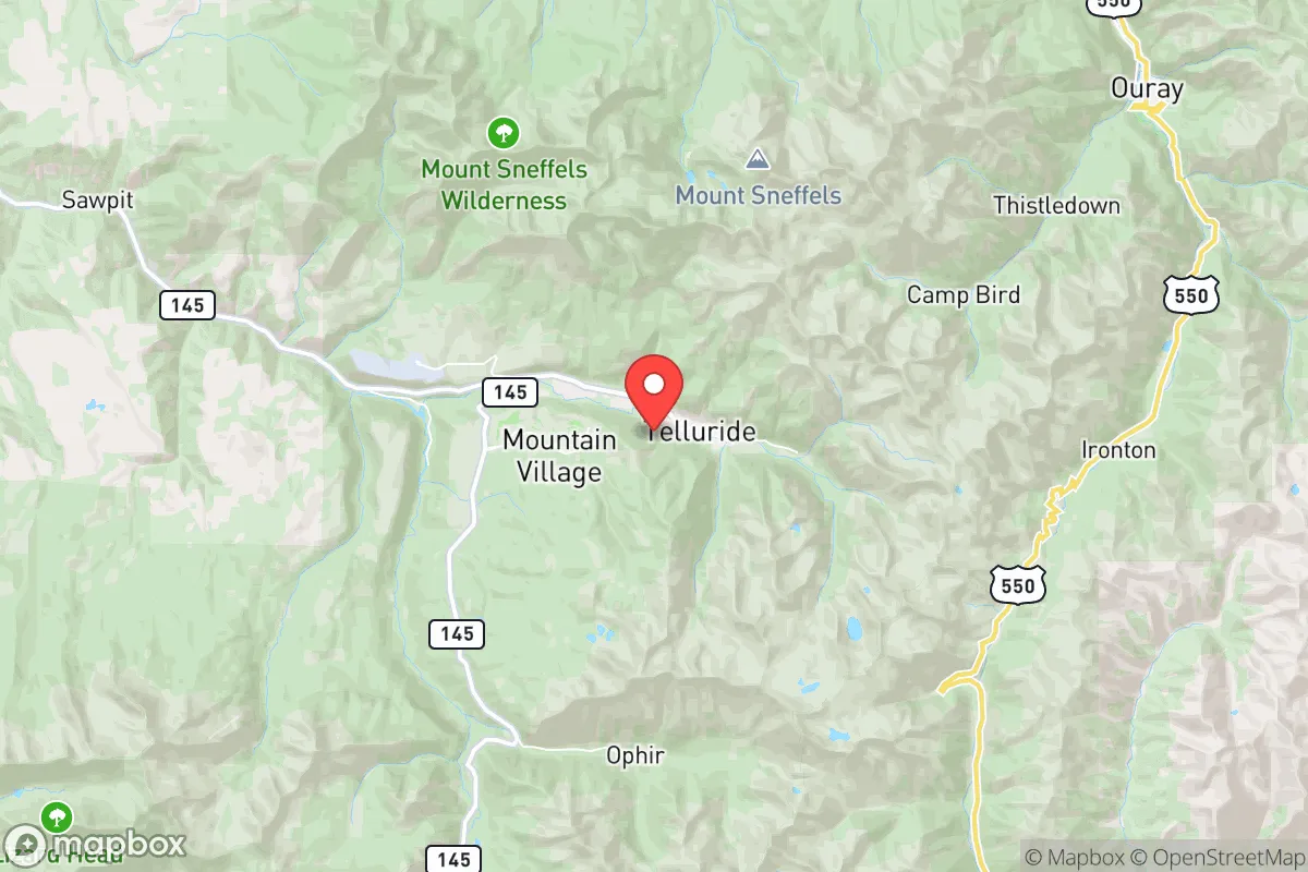 Map centered at 37.9363, -107.8266