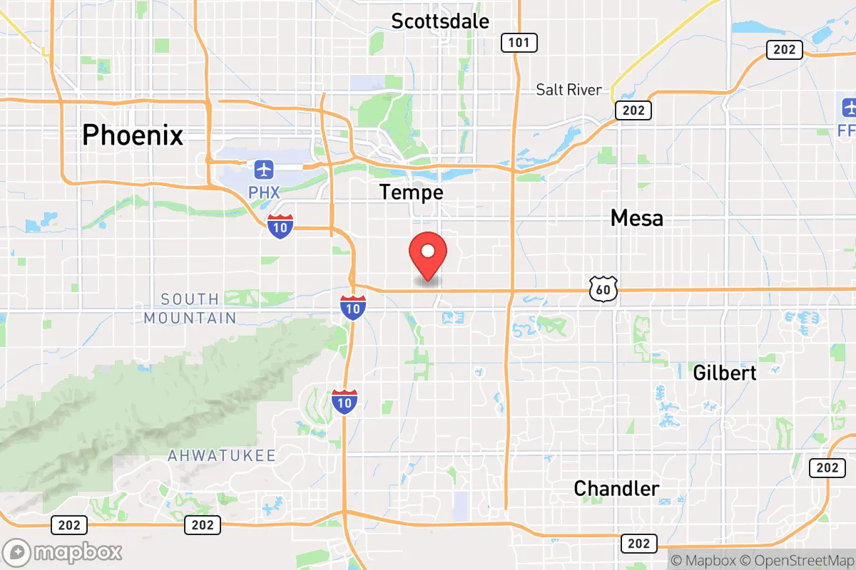 Map centered at 33.3881, -111.9319