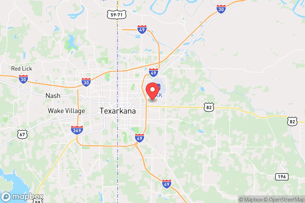 Map centered at 33.4360, -93.9960