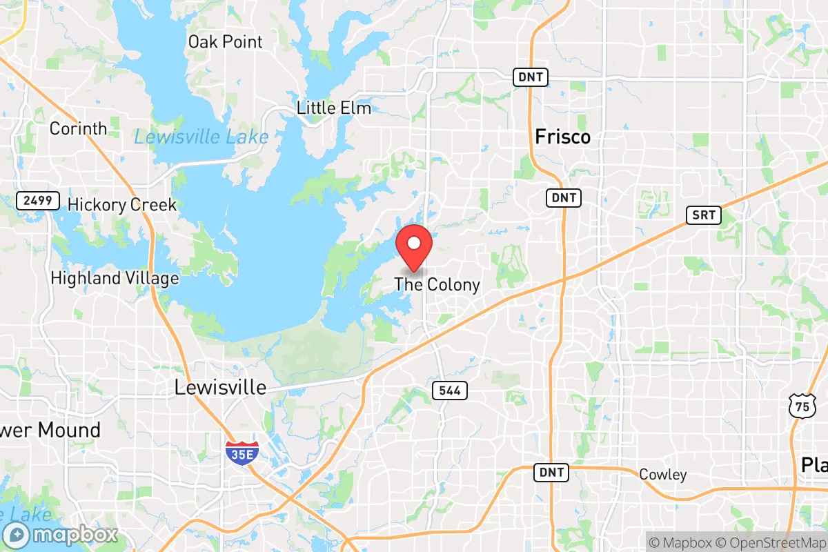 Map centered at 33.0925, -96.8977