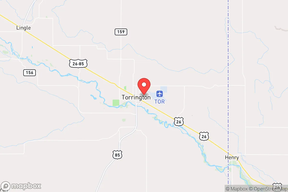 Map centered at 42.0639, -104.1731