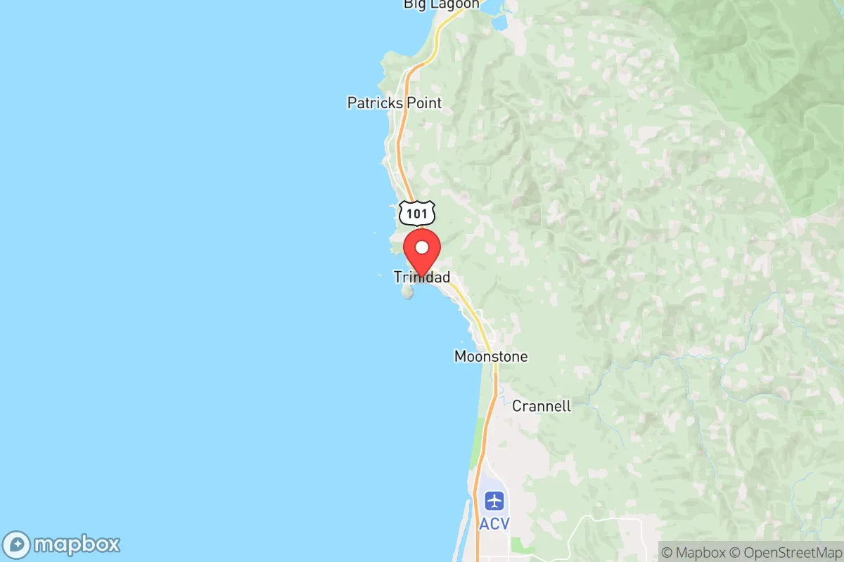 Map centered at 41.0578, -124.1432