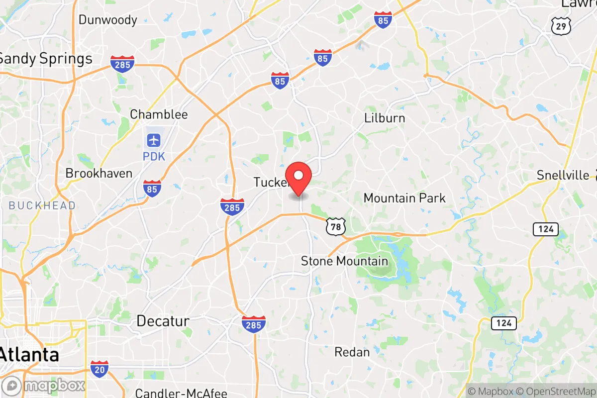 Map centered at 33.8436, -84.2024