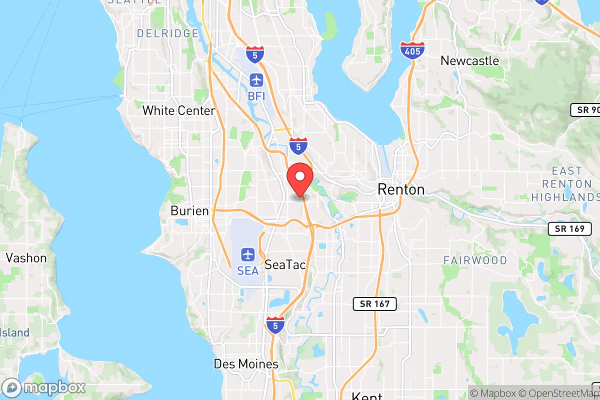 Map centered at 47.4749, -122.2727