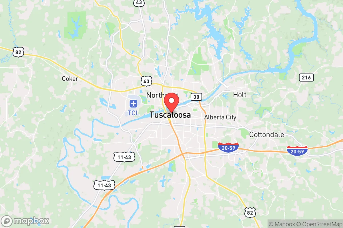 Map centered at 33.2355, -87.5271
