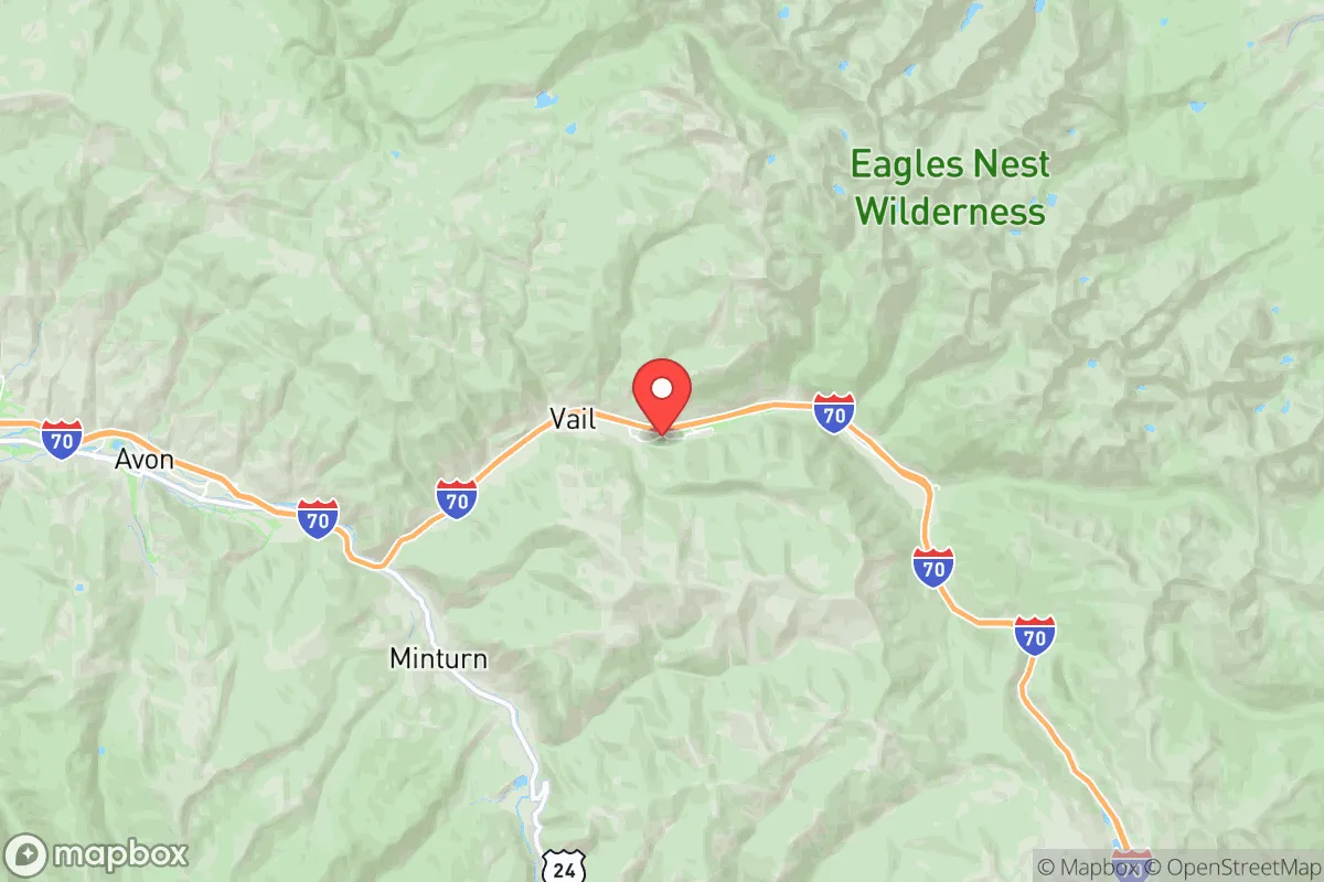 Map centered at 39.6385, -106.3612