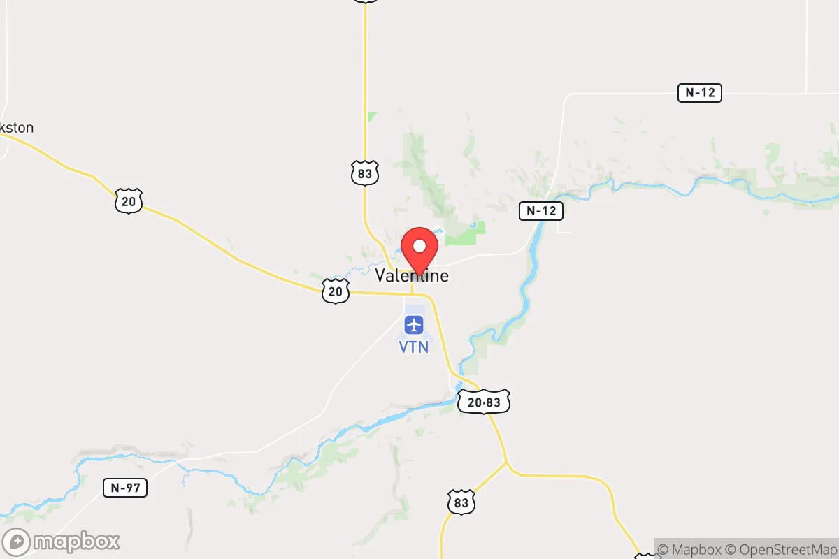 Map centered at 42.8732, -100.5469
