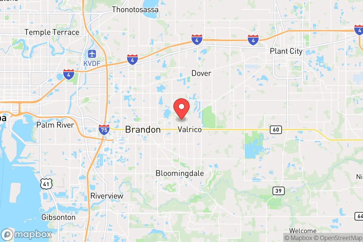 Map centered at 27.9463, -82.2420