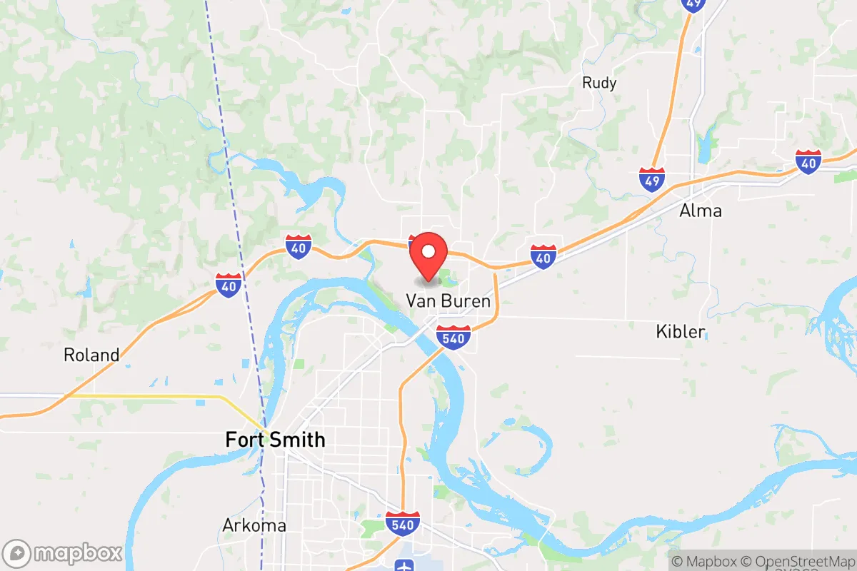 Map centered at 35.4484, -94.3527