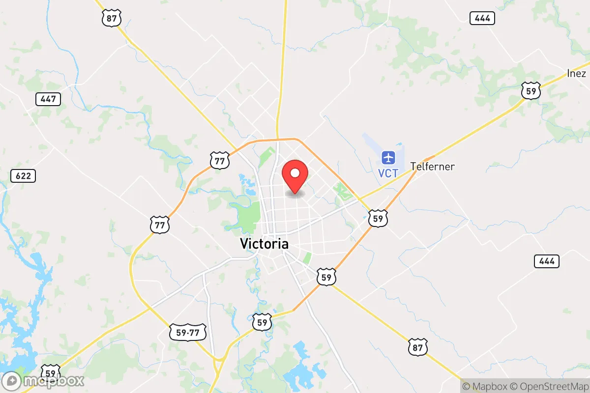 Map centered at 28.8287, -96.9850