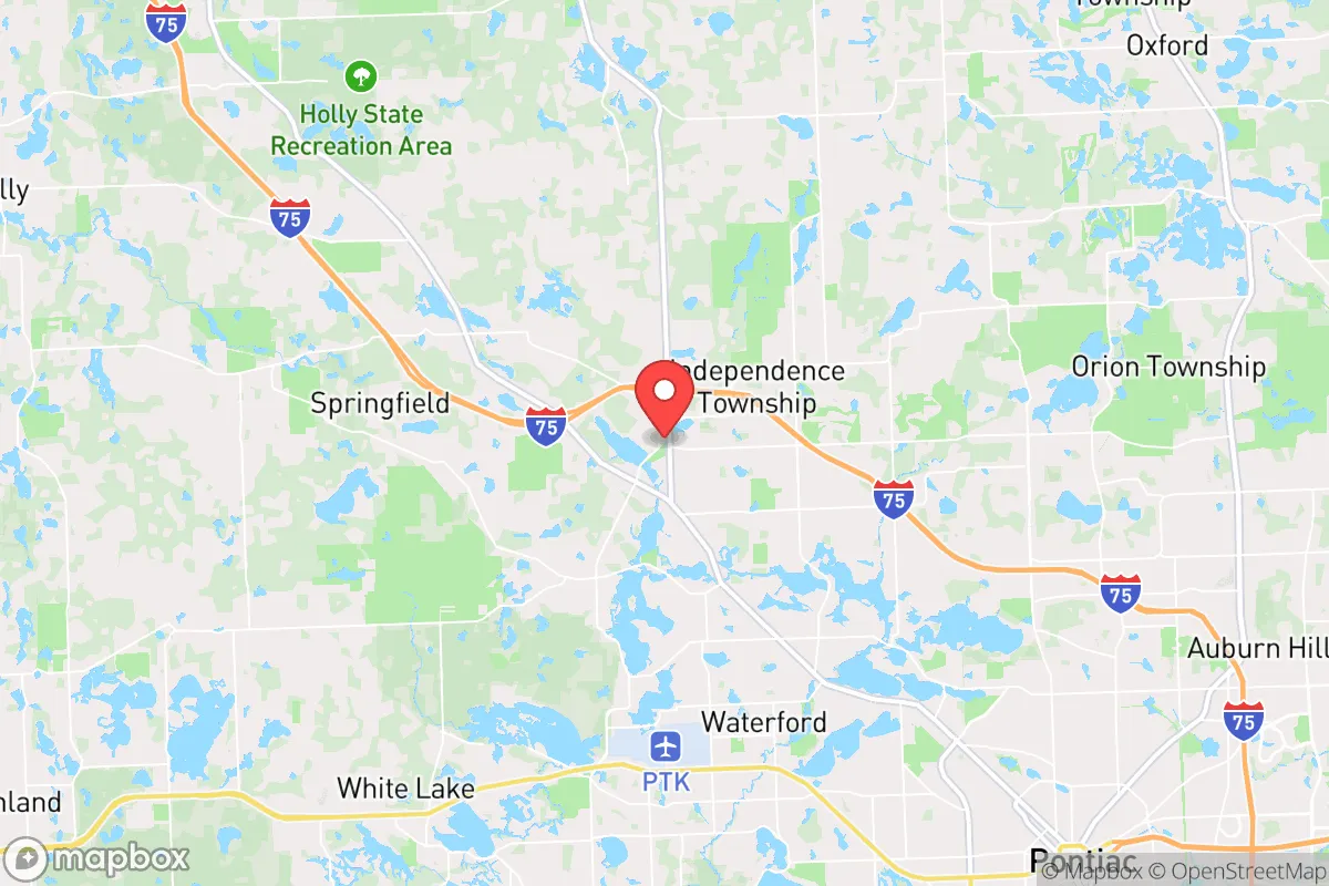 Map centered at 42.7342, -83.4206