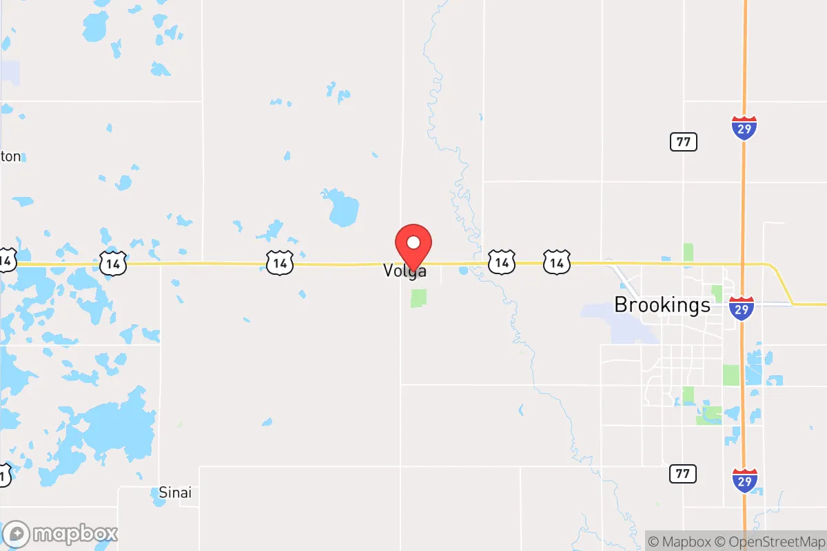 Map centered at 44.3218, -96.9222