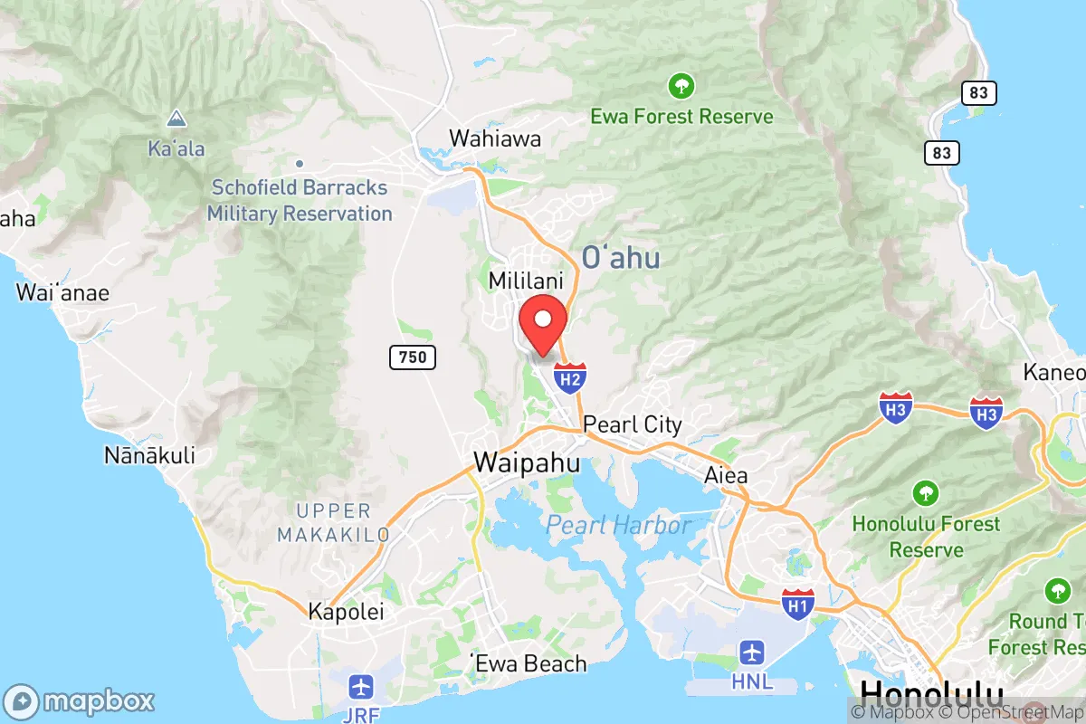 Map centered at 21.4221, -158.0031