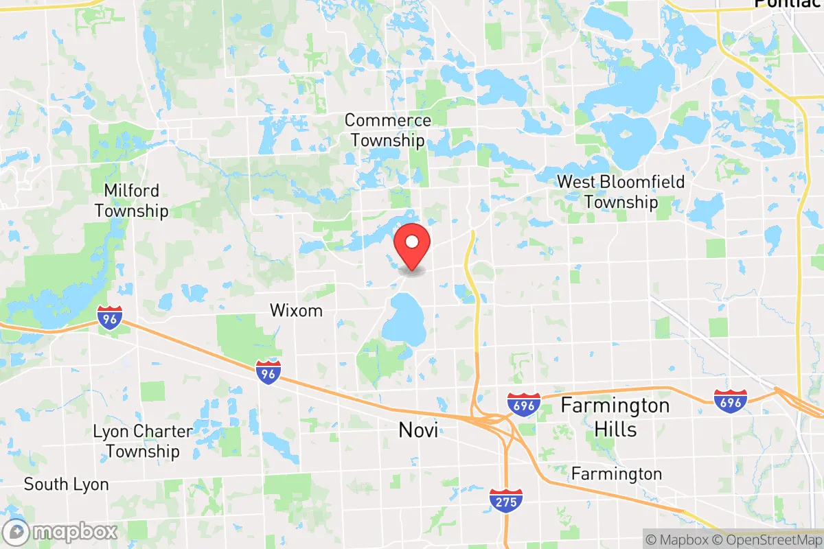 Map centered at 42.5379, -83.4786