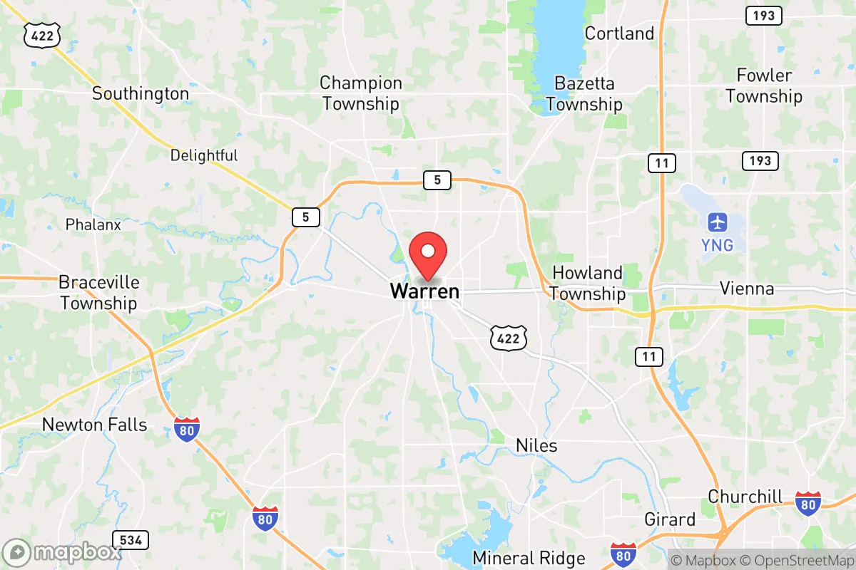 Map centered at 41.2390, -80.8174