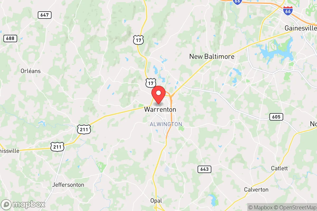 Map centered at 38.7175, -77.7976