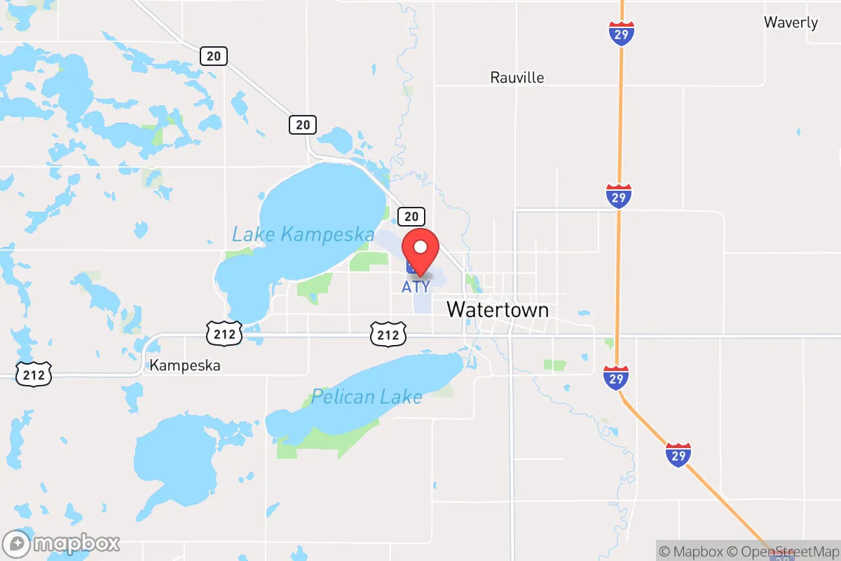 Map centered at 44.9093, -97.1532