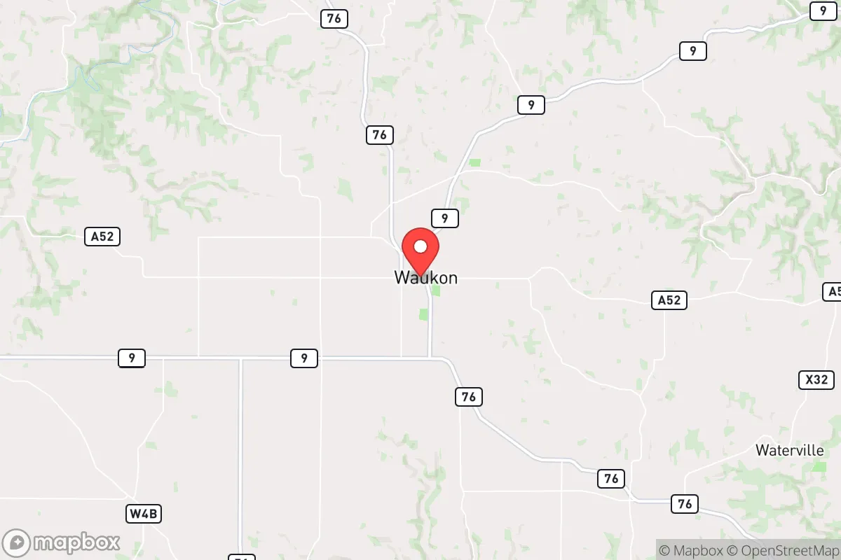 Map centered at 43.2685, -91.4785