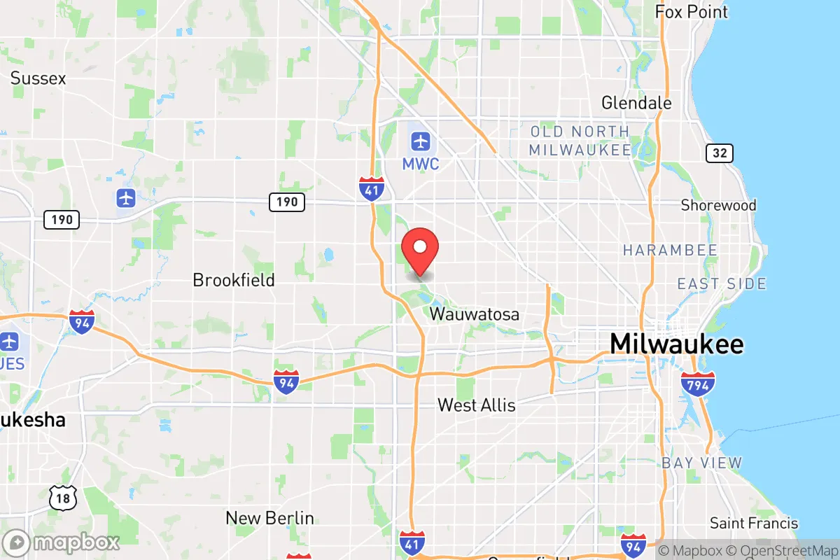 Map centered at 43.0616, -88.0347