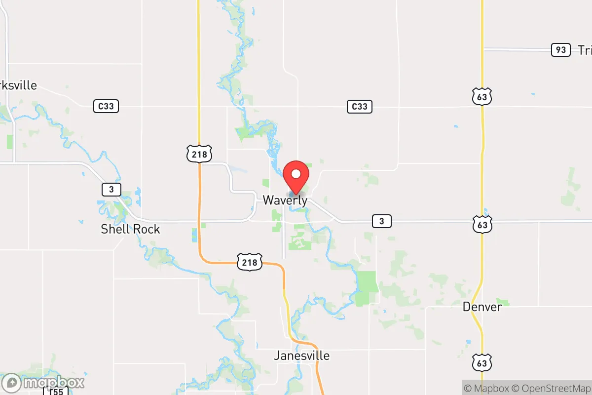 Map centered at 42.7250, -92.4708