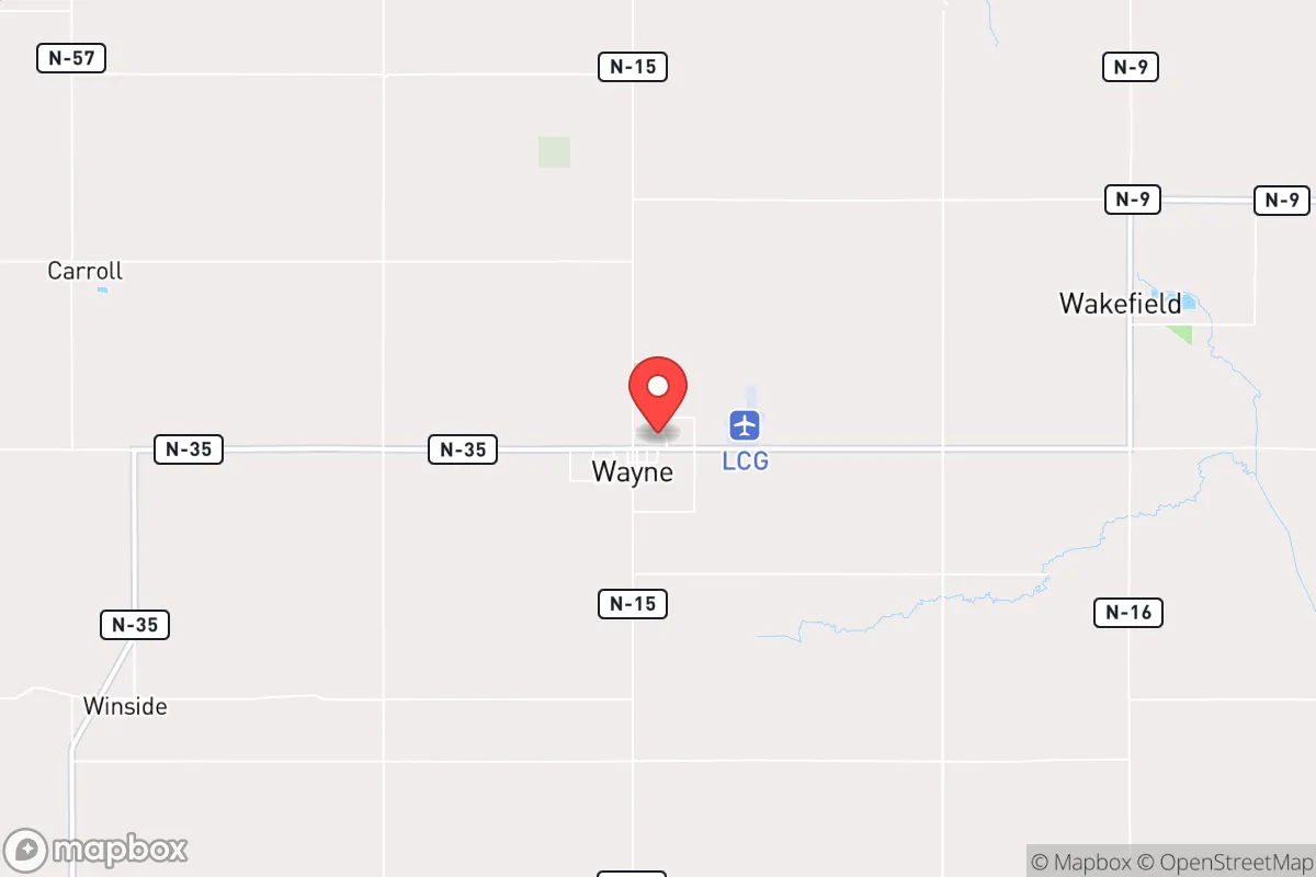 Map centered at 42.2380, -97.0098